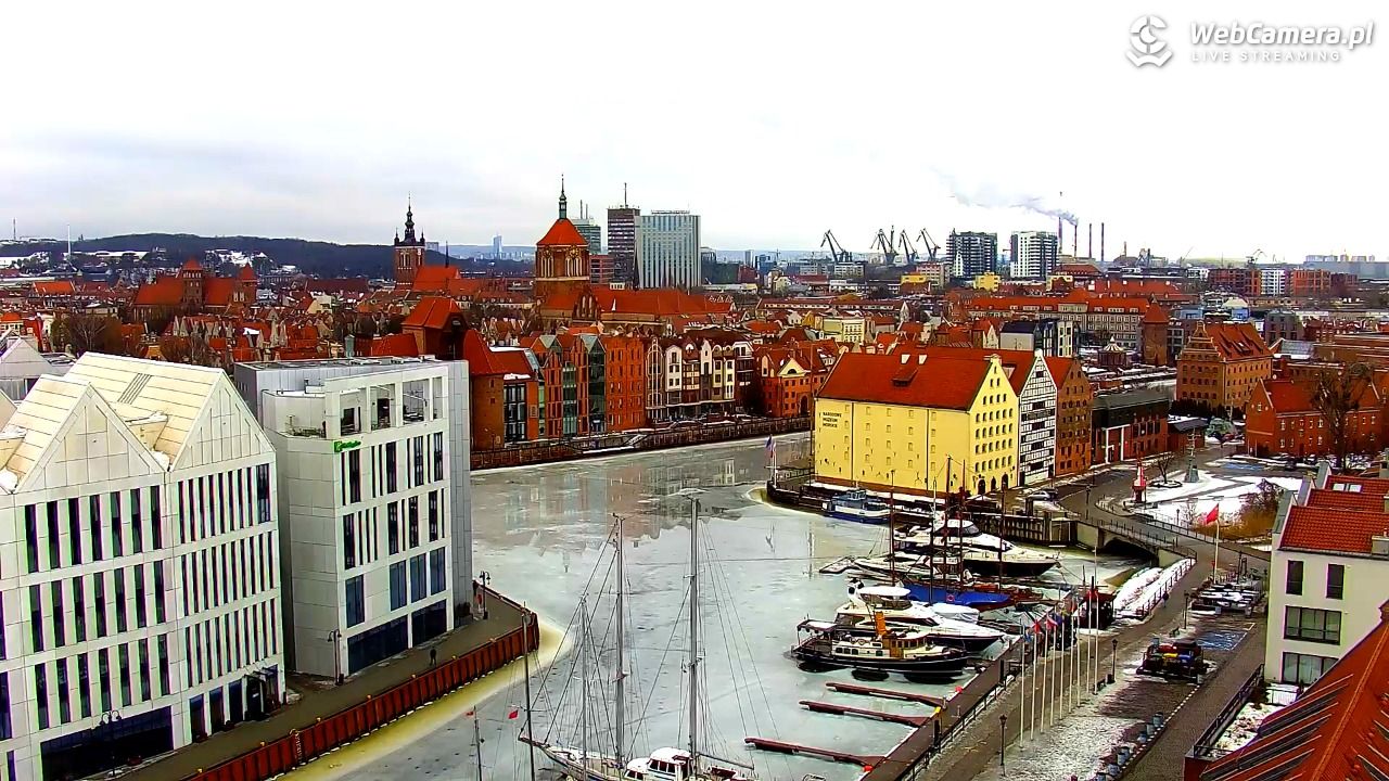 GDAŃSK - widok na Stare Miasto - 24 luty 2026, 08:46