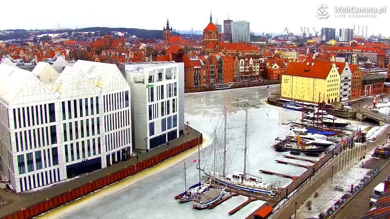 GDAŃSK - widok na Stare Miasto - 24 luty 2026, 08:46