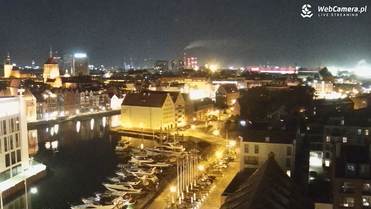 GDAŃSK - widok na Stare Miasto - 09 sierpień 2026, 00:06