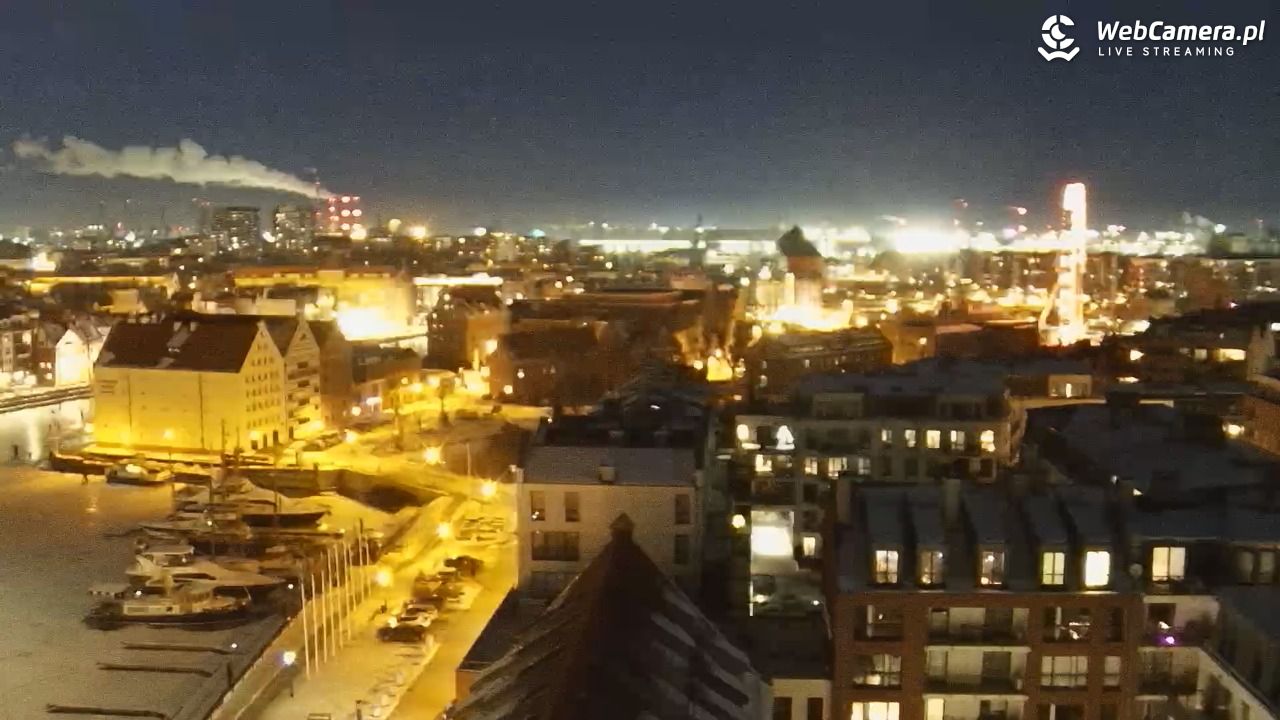 GDAŃSK - widok na Stare Miasto - 02 luty 2026, 20:18