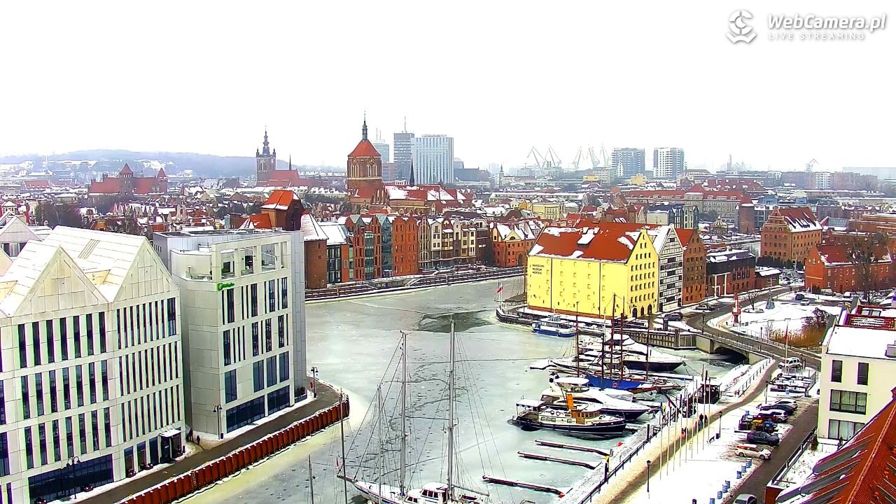 GDAŃSK - widok na Stare Miasto - 26 styczeń 2026, 13:56