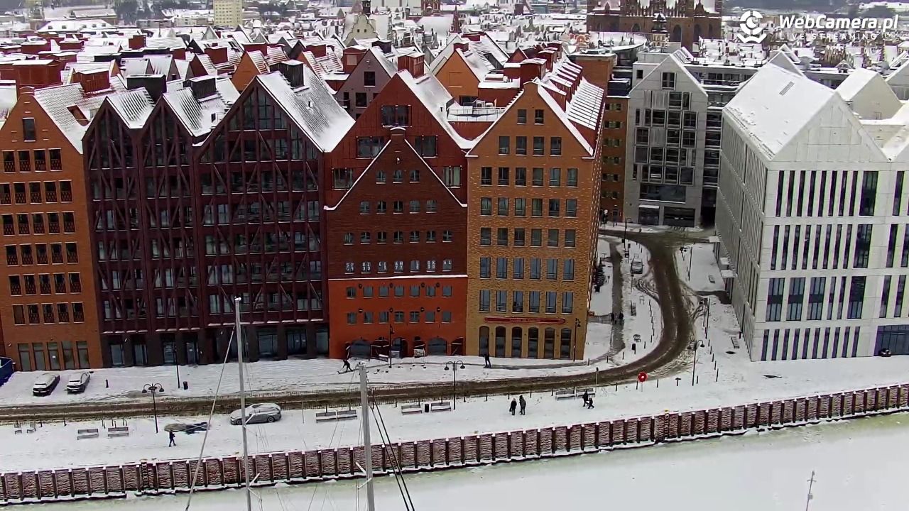 GDAŃSK - widok na Stare Miasto - 08 luty 2026, 10:09