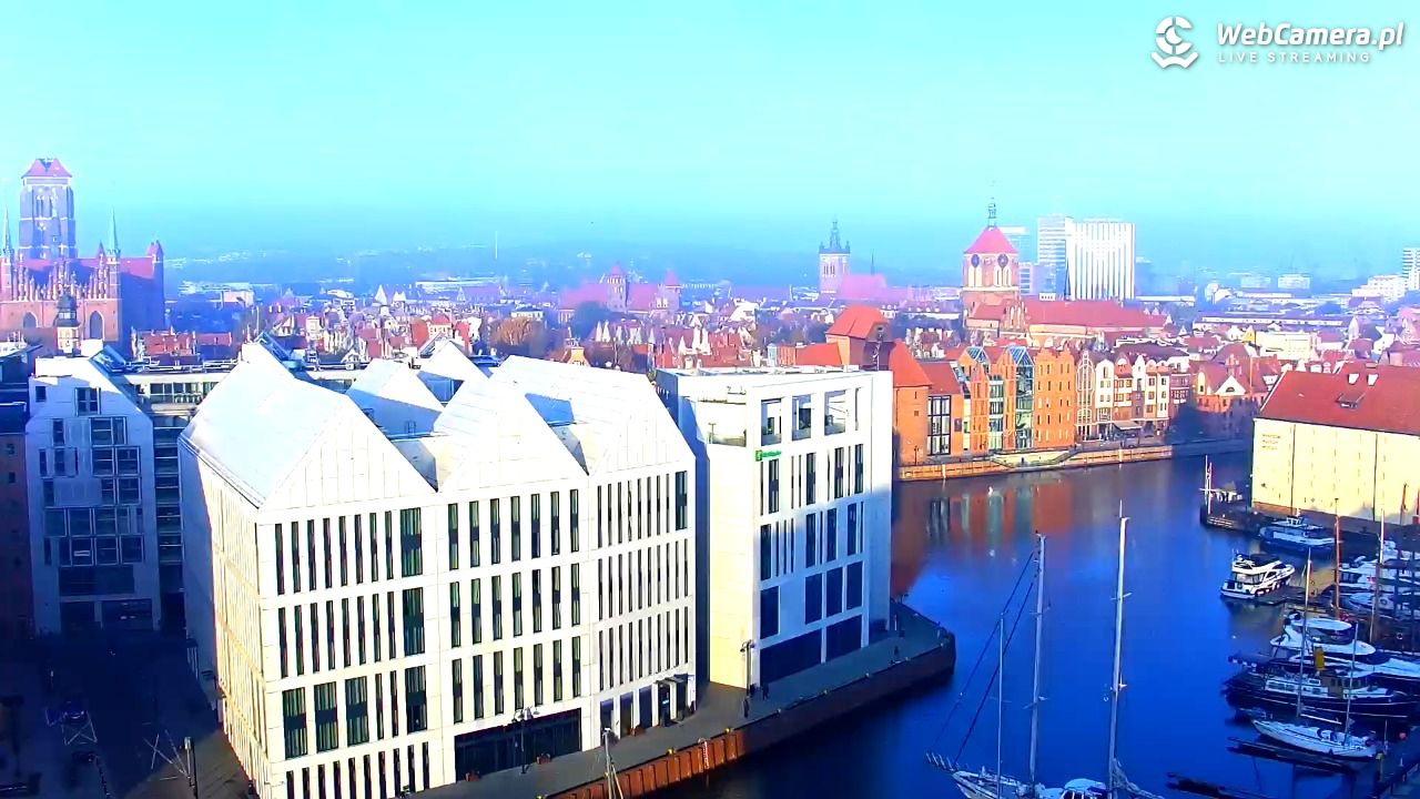 GDAŃSK - widok na Stare Miasto - 08 listopad 2025, 08:25