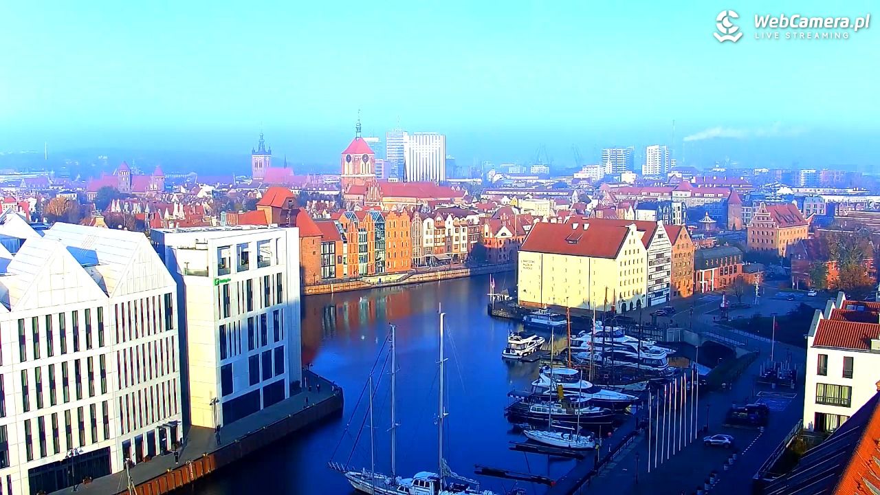 GDAŃSK - widok na Stare Miasto - 08 listopad 2025, 08:25