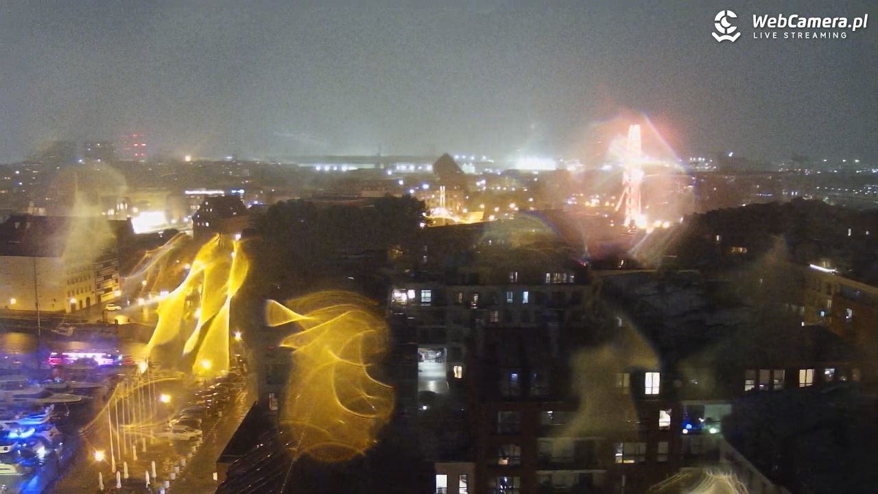 GDAŃSK - widok na Stare Miasto - 17 lipiec 2026, 22:16