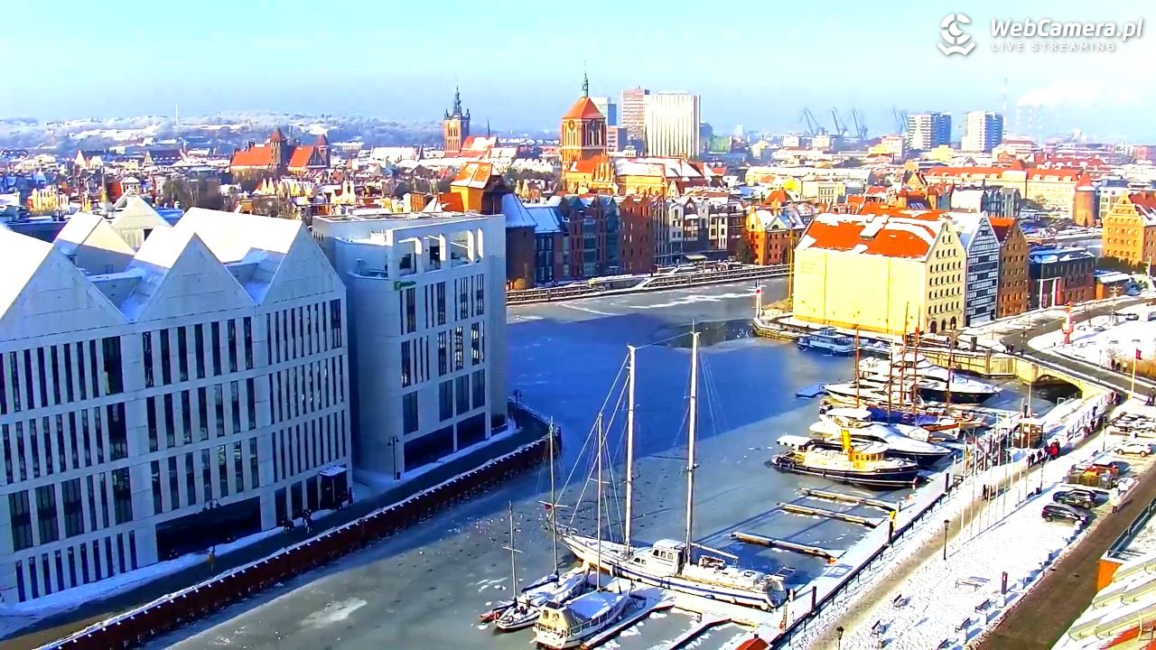 GDAŃSK - widok na Stare Miasto - 18 styczeń 2026, 12:03