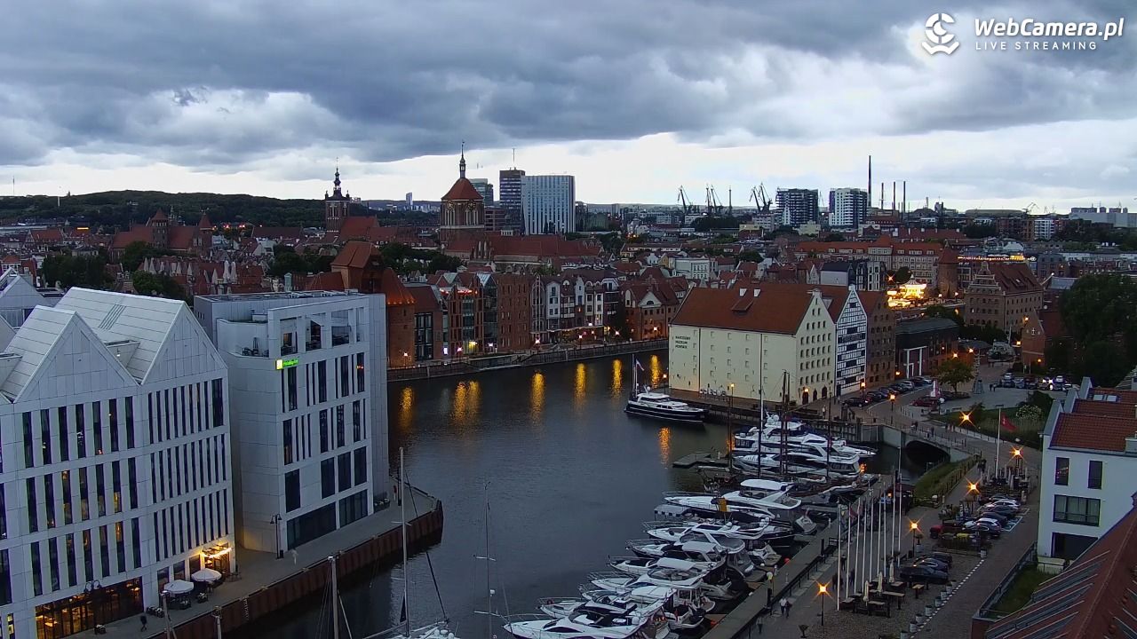GDAŃSK - widok na Stare Miasto - 14 czerwiec 2026, 21:11