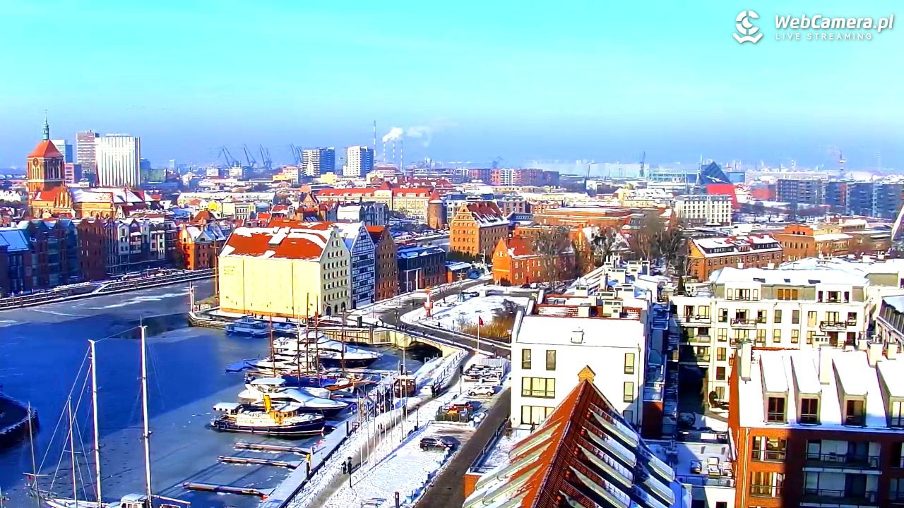 GDAŃSK - widok na Stare Miasto - 18 styczeń 2026, 12:09