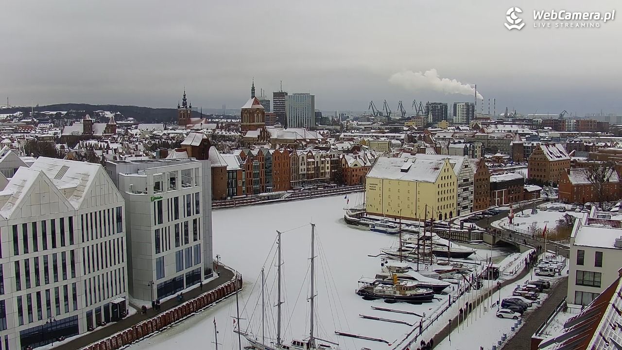 GDAŃSK - widok na Stare Miasto - 08 luty 2026, 13:50