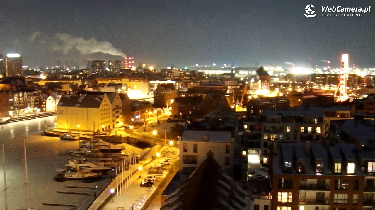 GDAŃSK - widok na Stare Miasto - 30 styczeń 2026, 20:23