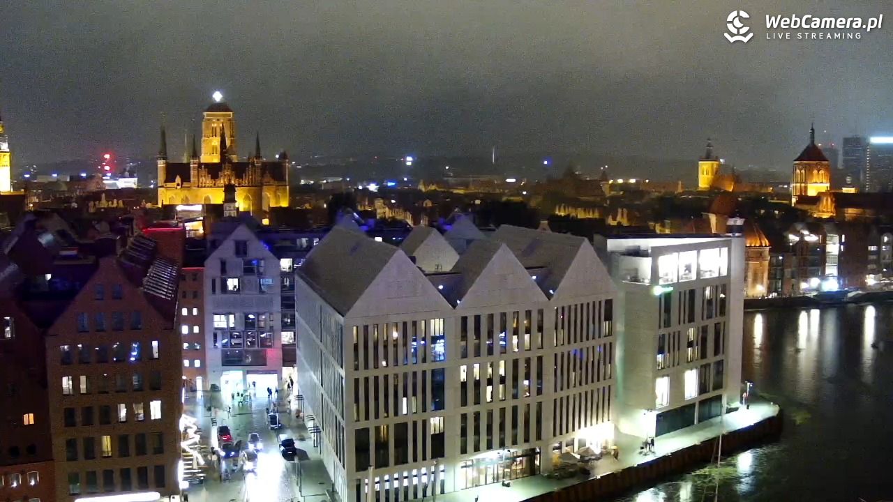 GDAŃSK - widok na Stare Miasto - 01 sierpień 2026, 21:53