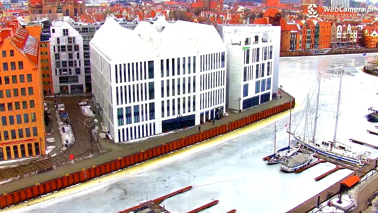 GDAŃSK - widok na Stare Miasto - 24 luty 2026, 08:46