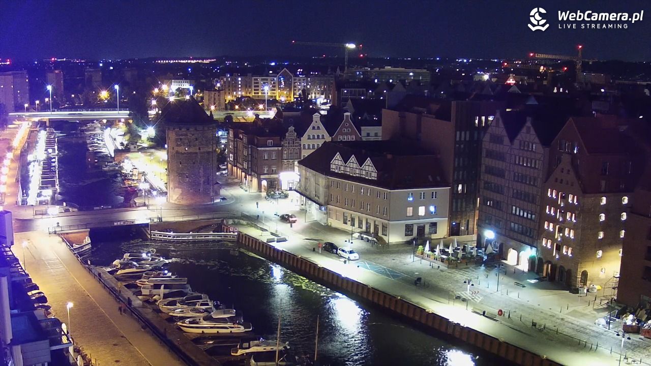 GDAŃSK - widok na Stare Miasto - 07 lipiec 2026, 23:57
