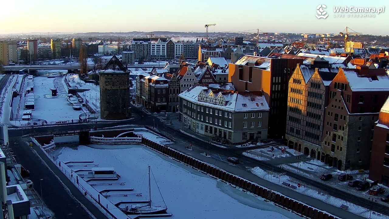GDAŃSK - widok na Stare Miasto - 31 styczeń 2026, 07:56