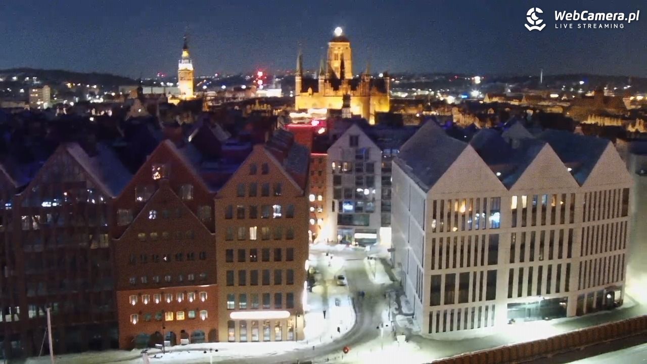 GDAŃSK - widok na Stare Miasto - 31 styczeń 2026, 01:17