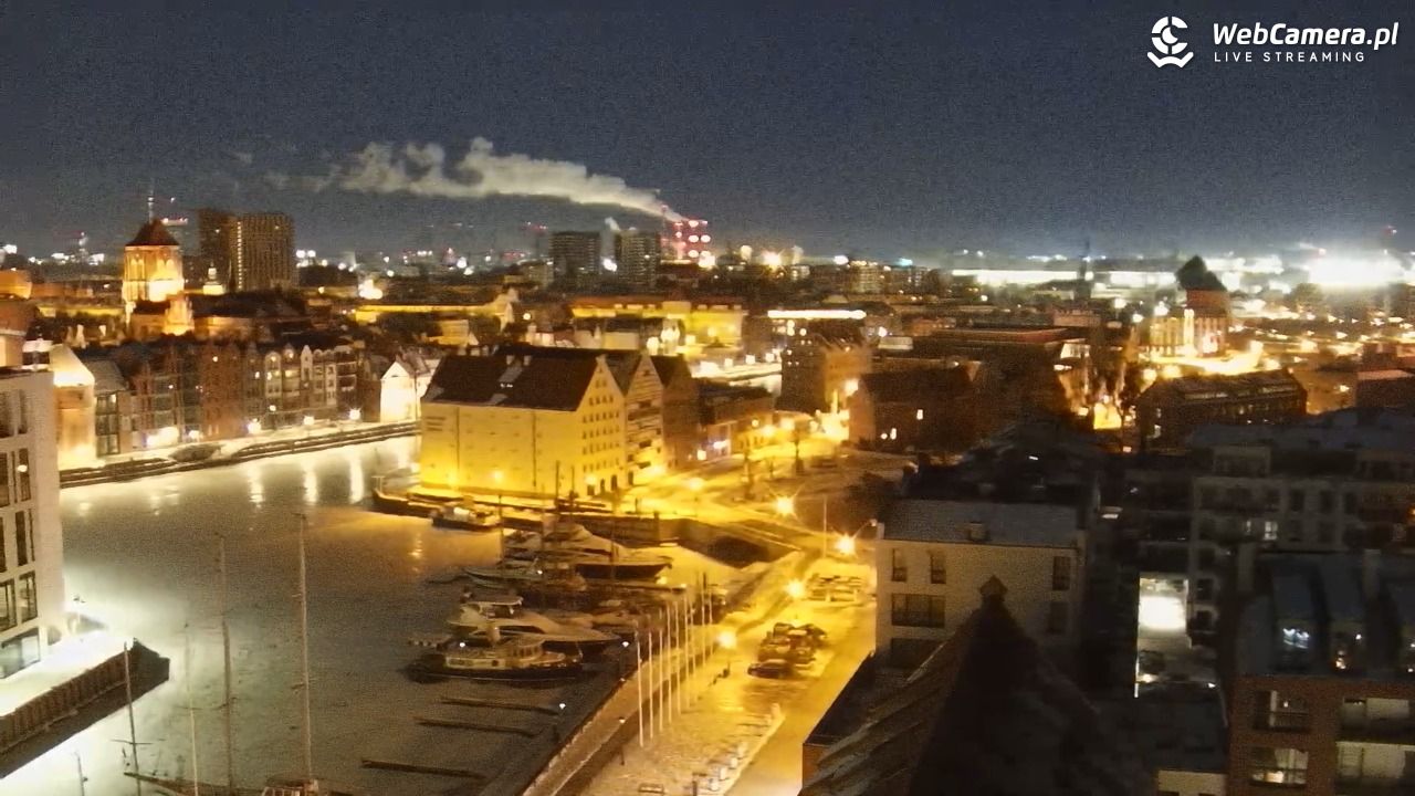 GDAŃSK - widok na Stare Miasto - 03 luty 2026, 05:08