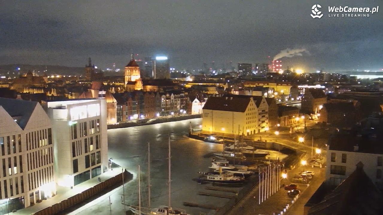 GDAŃSK - widok na Stare Miasto - 02 marzec 2026, 22:26