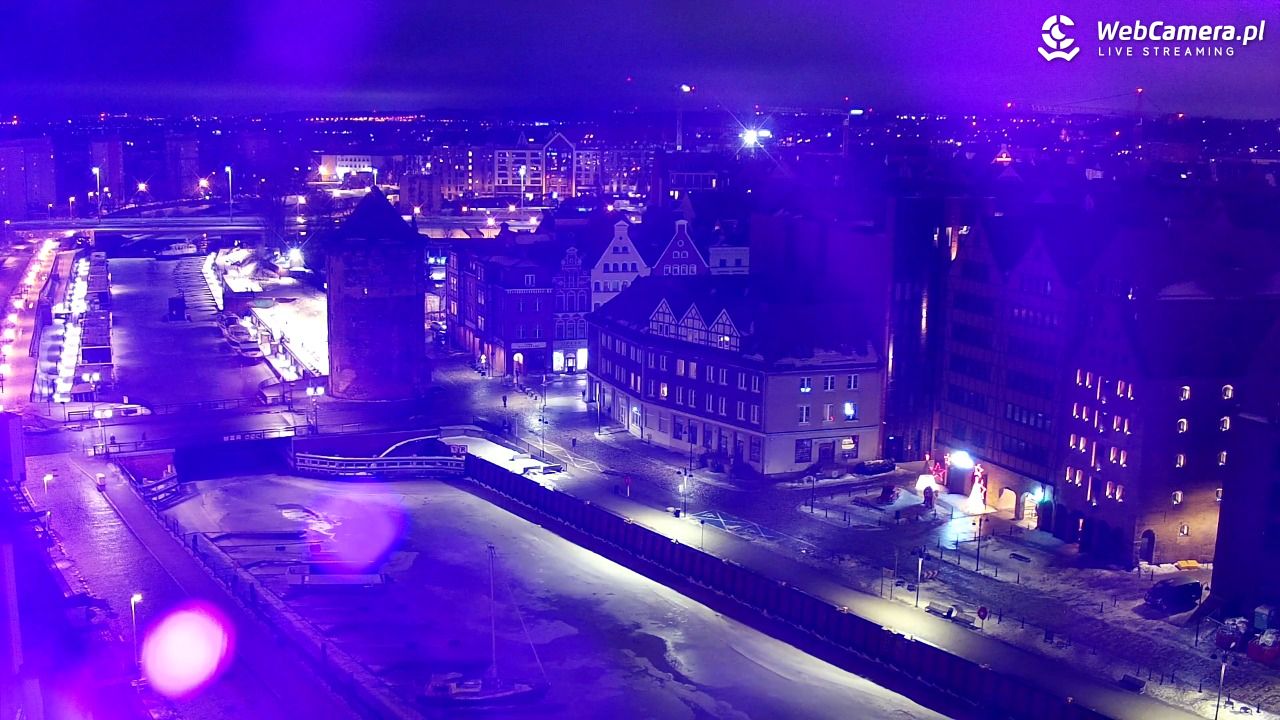 GDAŃSK - widok na Stare Miasto - 23 luty 2026, 23:27