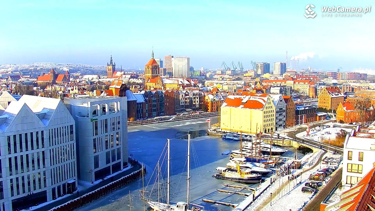 GDAŃSK - widok na Stare Miasto - 18 styczeń 2026, 12:04