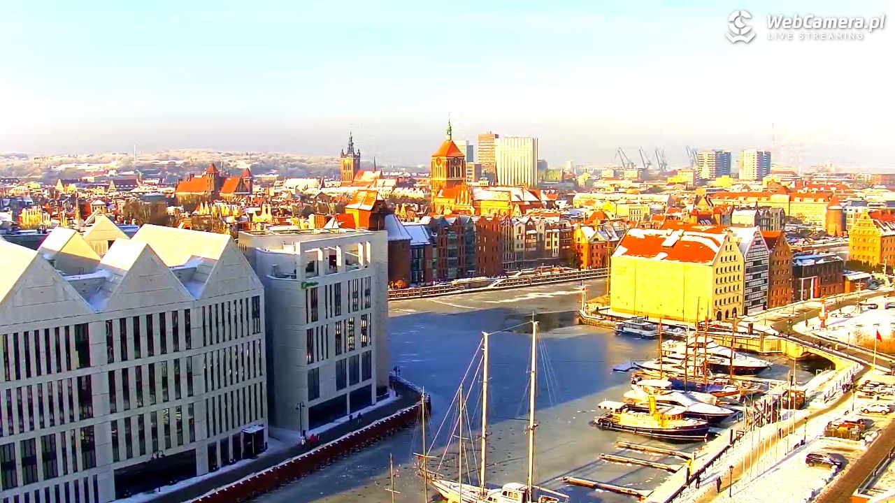 GDAŃSK - widok na Stare Miasto - 18 styczeń 2026, 12:08