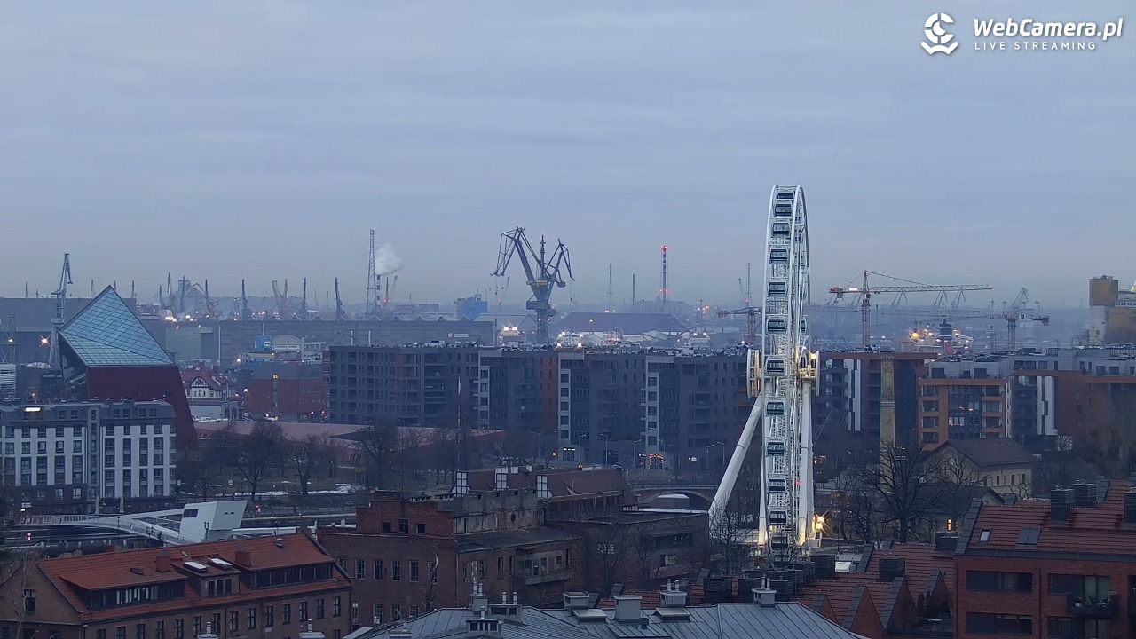 GDAŃSK - widok na Stare Miasto - 03 marzec 2026, 06:38