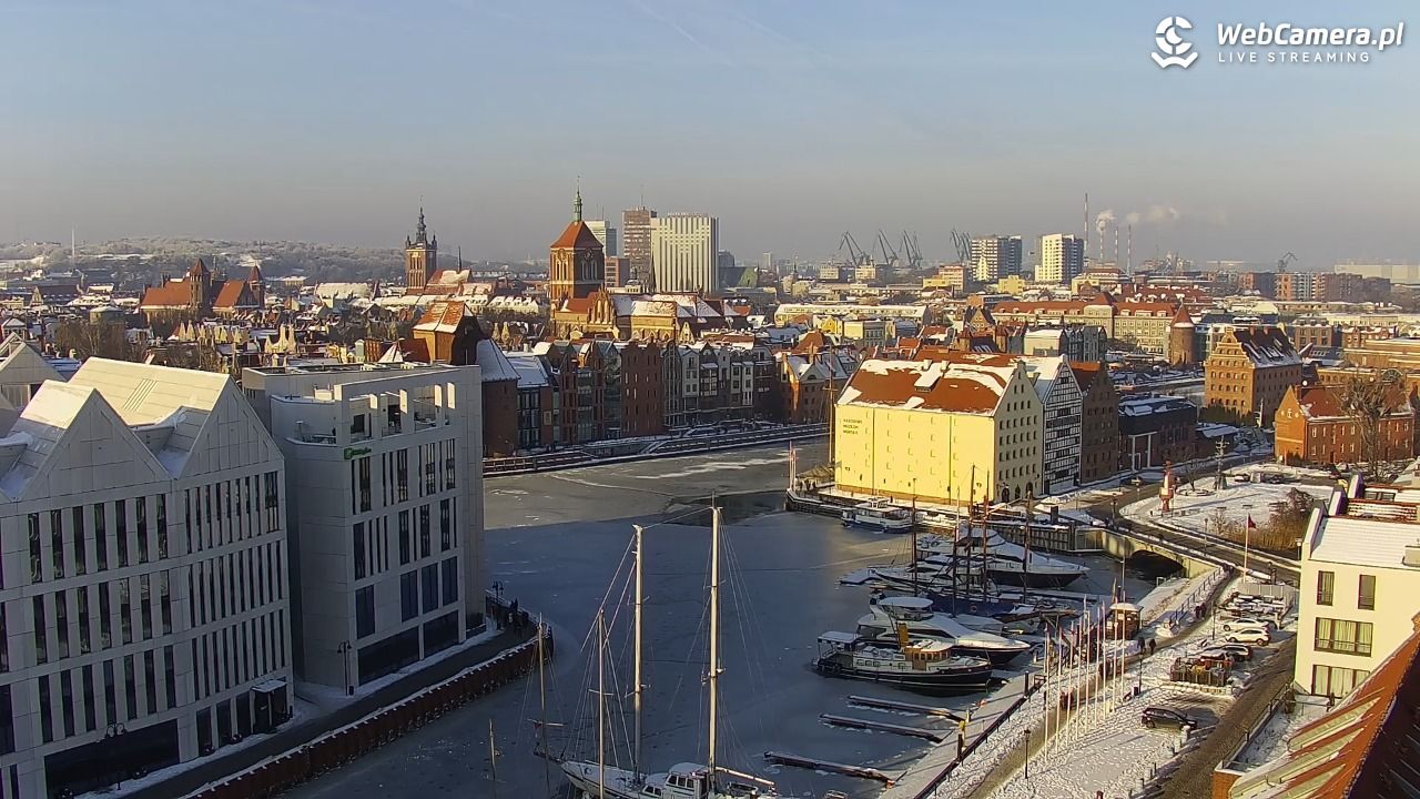 GDAŃSK - widok na Stare Miasto - 18 styczeń 2026, 13:04
