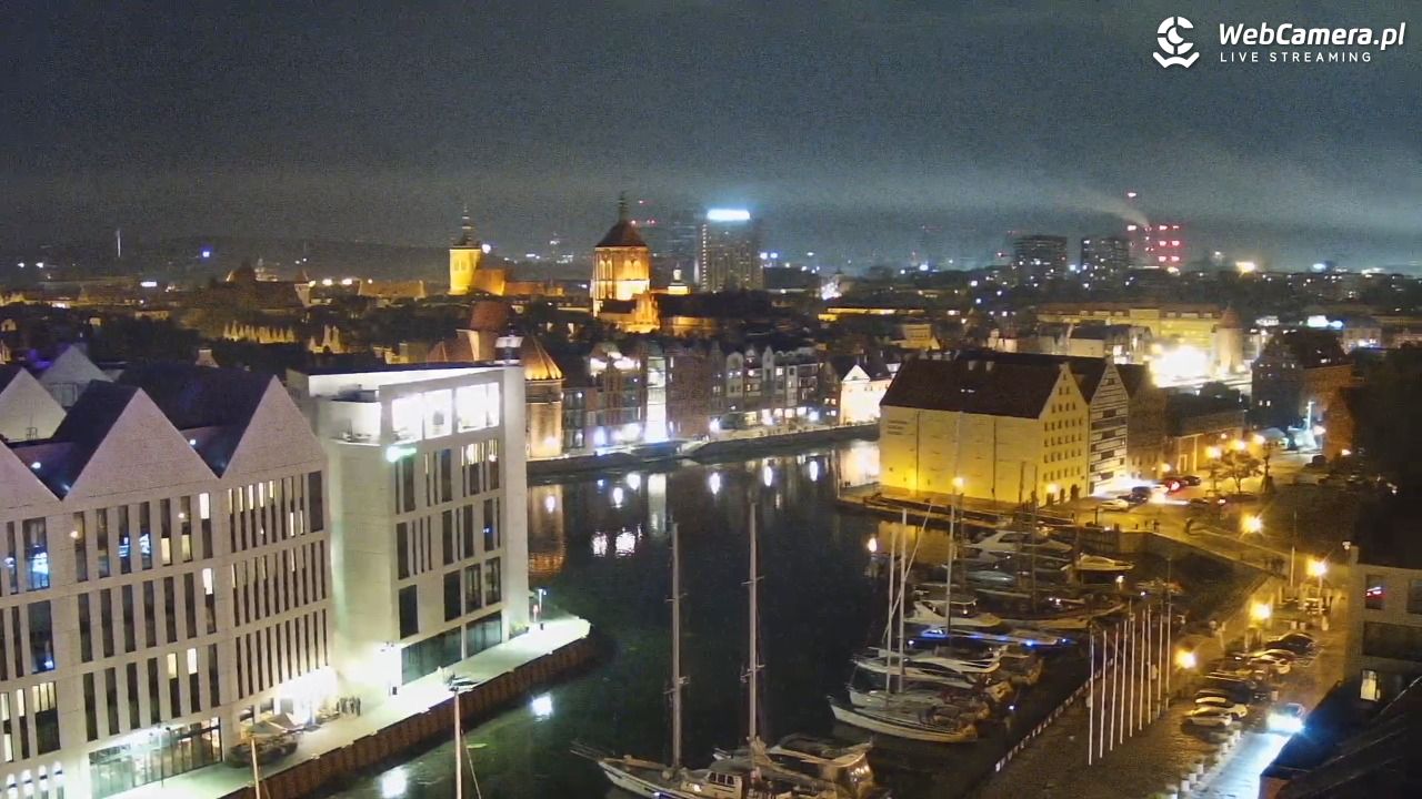 GDAŃSK - widok na Stare Miasto - 17 październik 2026, 20:14