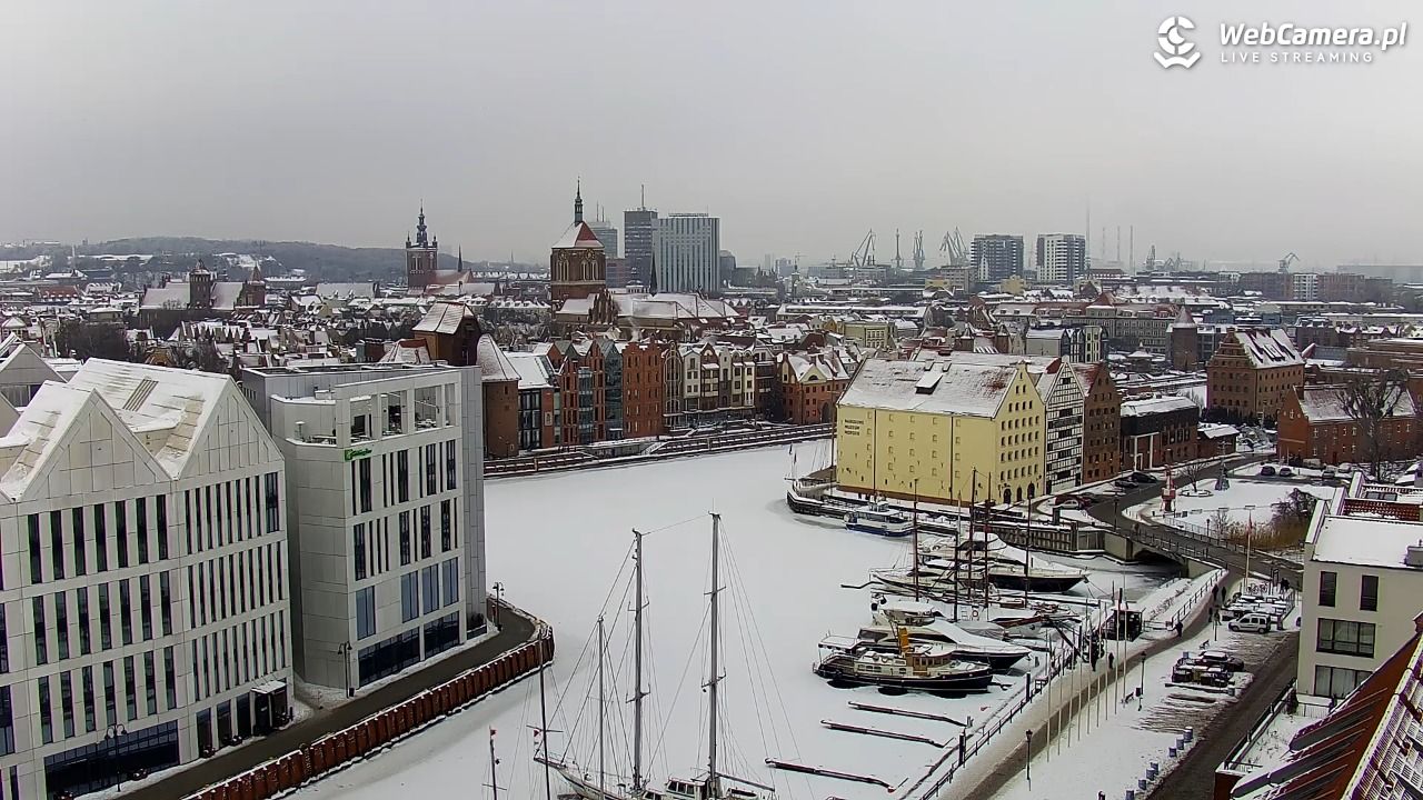 GDAŃSK - widok na Stare Miasto - 09 luty 2026, 13:10
