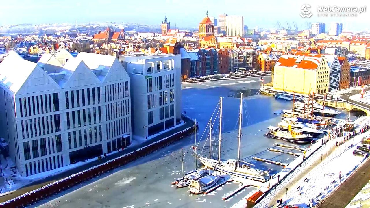 GDAŃSK - widok na Stare Miasto - 18 styczeń 2026, 12:03