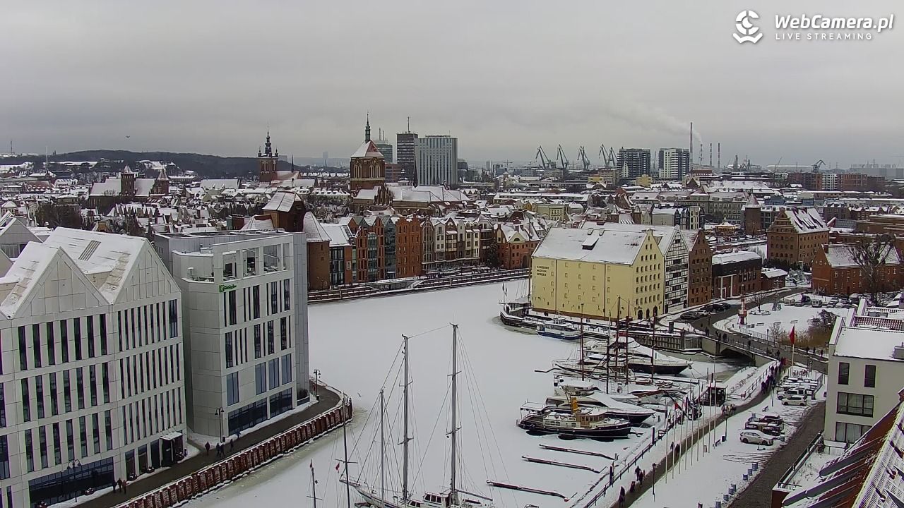 GDAŃSK - widok na Stare Miasto - 08 luty 2026, 12:54