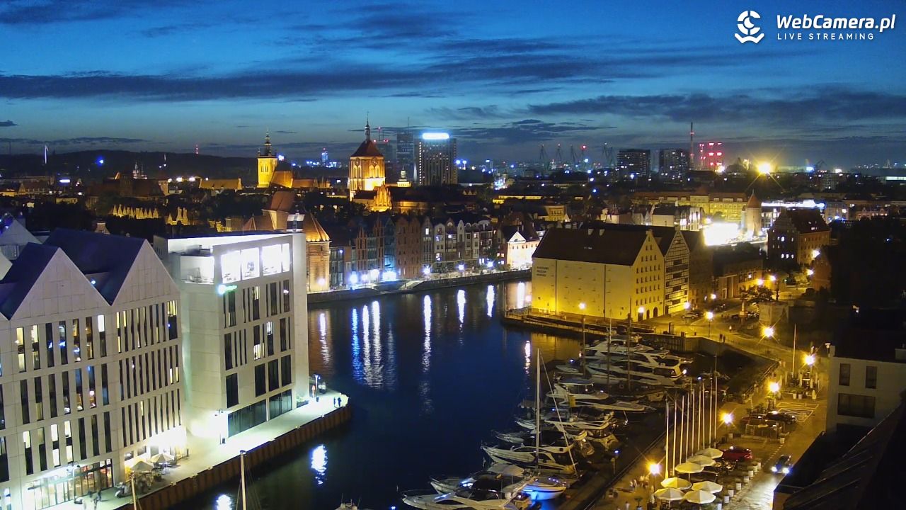 GDAŃSK - widok na Stare Miasto - 09 sierpień 2026, 21:49