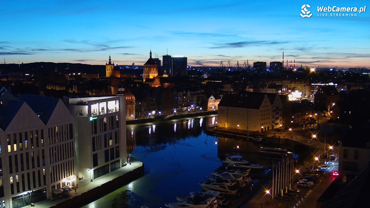 GDAŃSK - widok na Stare Miasto - 22 czerwiec 2026, 22:45