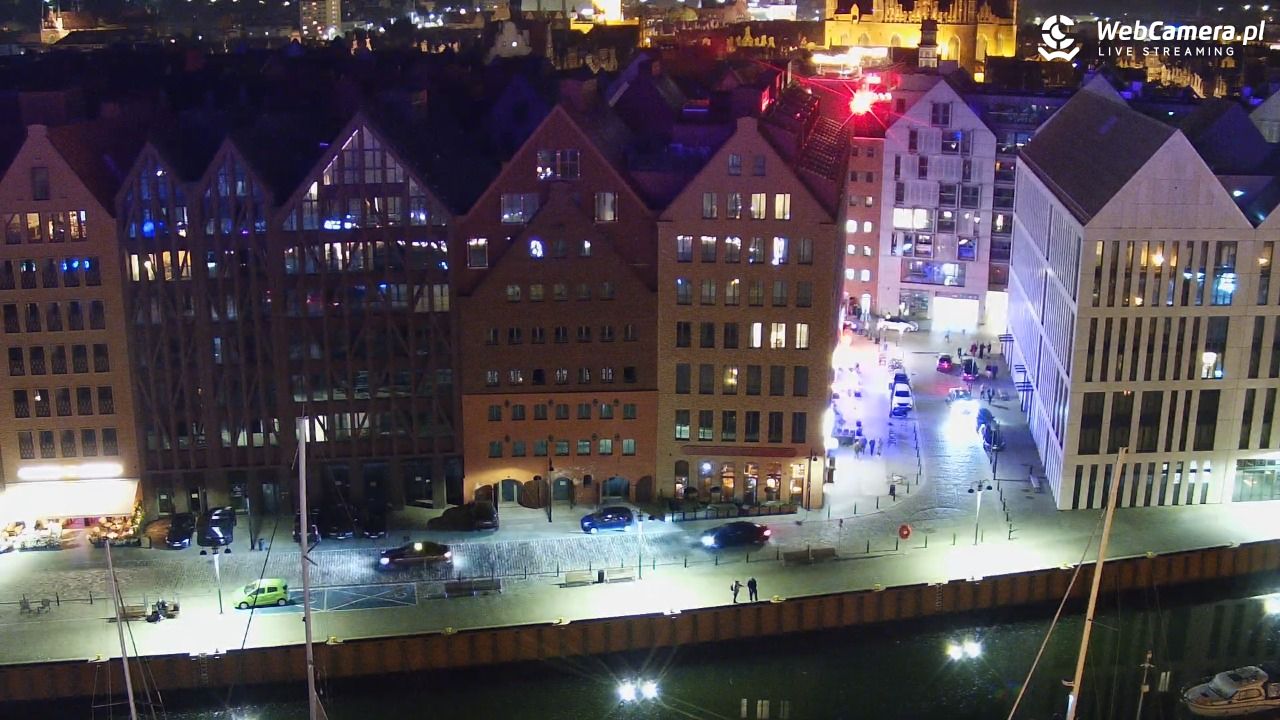 GDAŃSK - widok na Stare Miasto - 17 październik 2026, 21:55