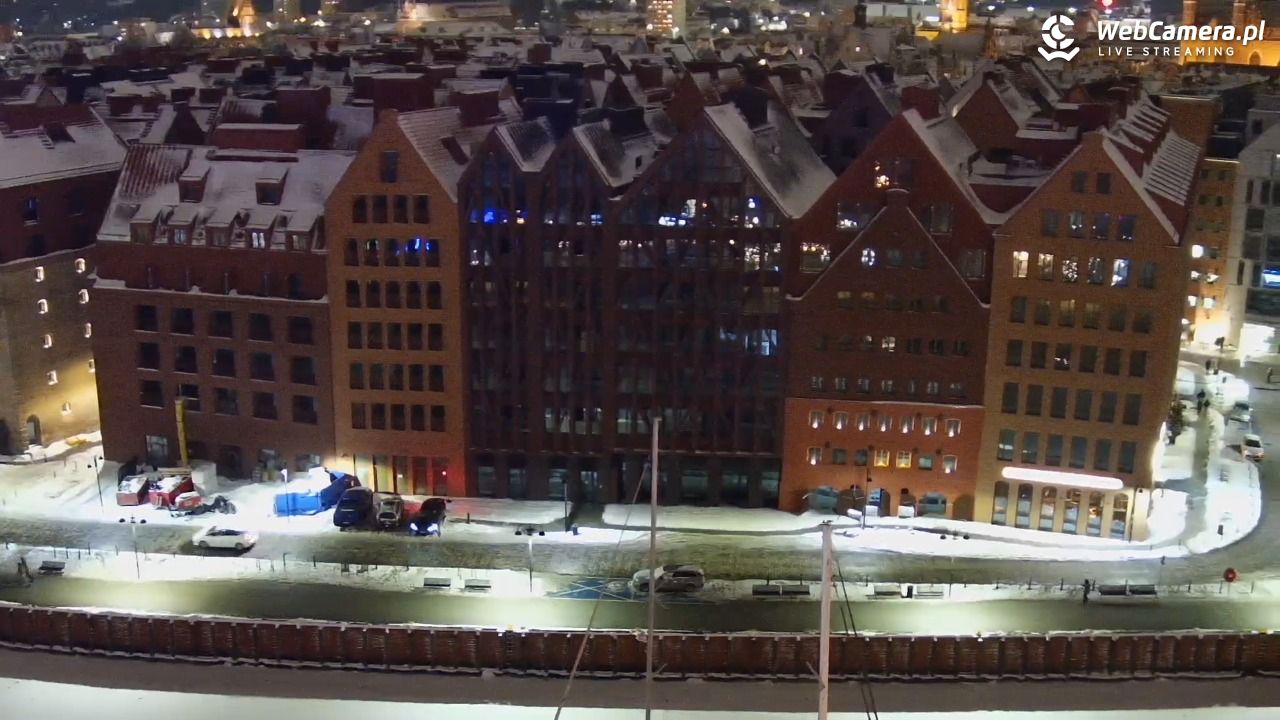 GDAŃSK - widok na Stare Miasto - 08 luty 2026, 20:12