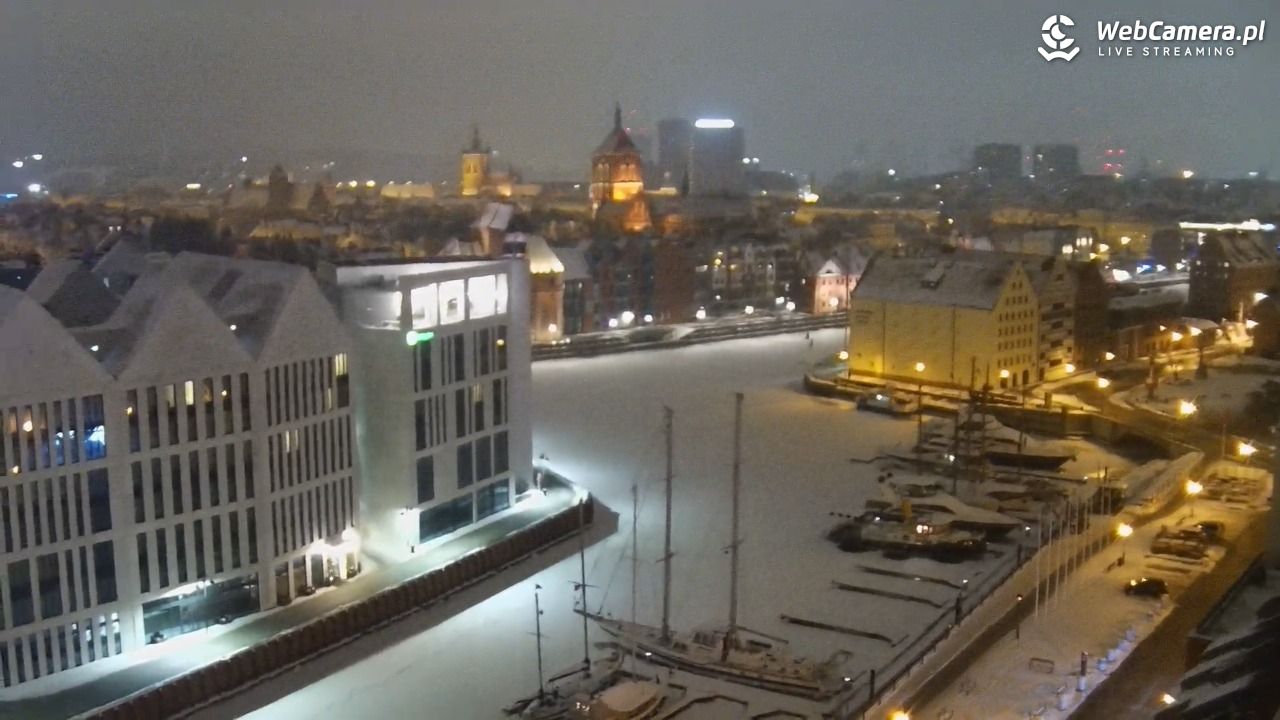 GDAŃSK - widok na Stare Miasto - 09 luty 2026, 23:03
