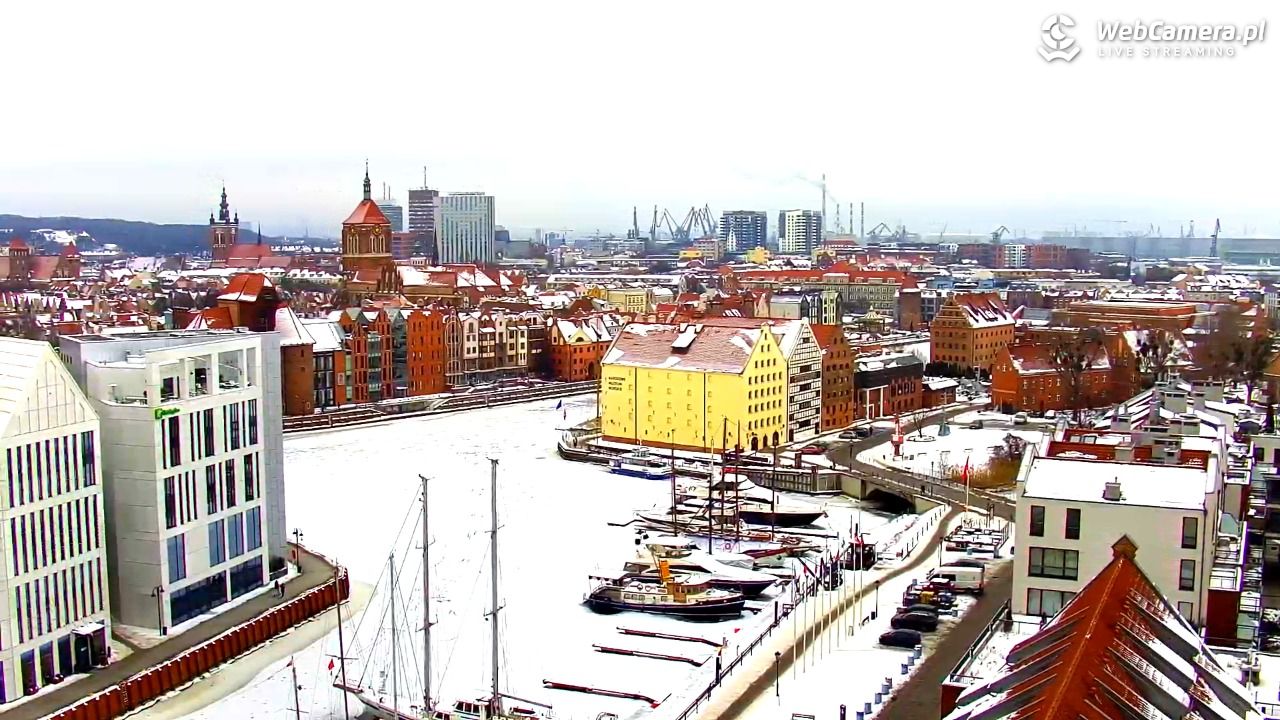 GDAŃSK - widok na Stare Miasto - 30 styczeń 2026, 11:18