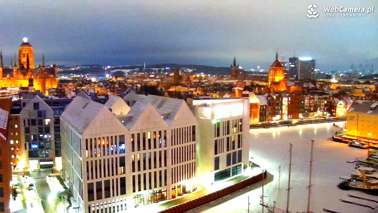 GDAŃSK - widok na Stare Miasto - 29 styczeń 2026, 17:04