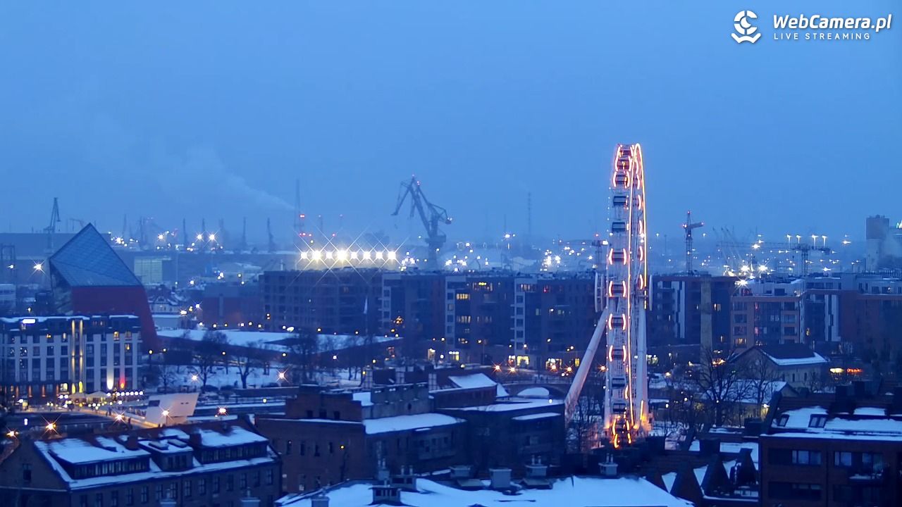GDAŃSK - widok na Stare Miasto - 07 luty 2026, 16:48