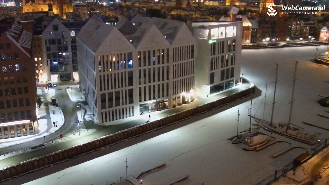 GDAŃSK - widok na Stare Miasto - 08 luty 2026, 22:40