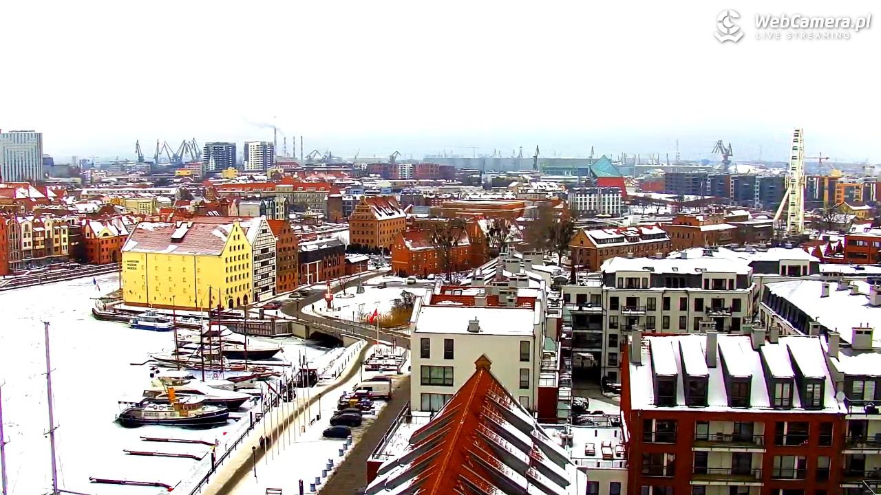 GDAŃSK - widok na Stare Miasto - 30 styczeń 2026, 11:17