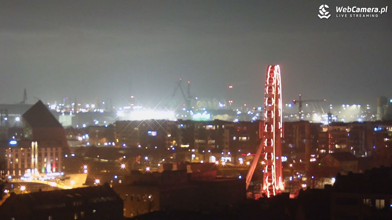 GDAŃSK - widok na Stare Miasto - 17 grudzień 2025, 21:47