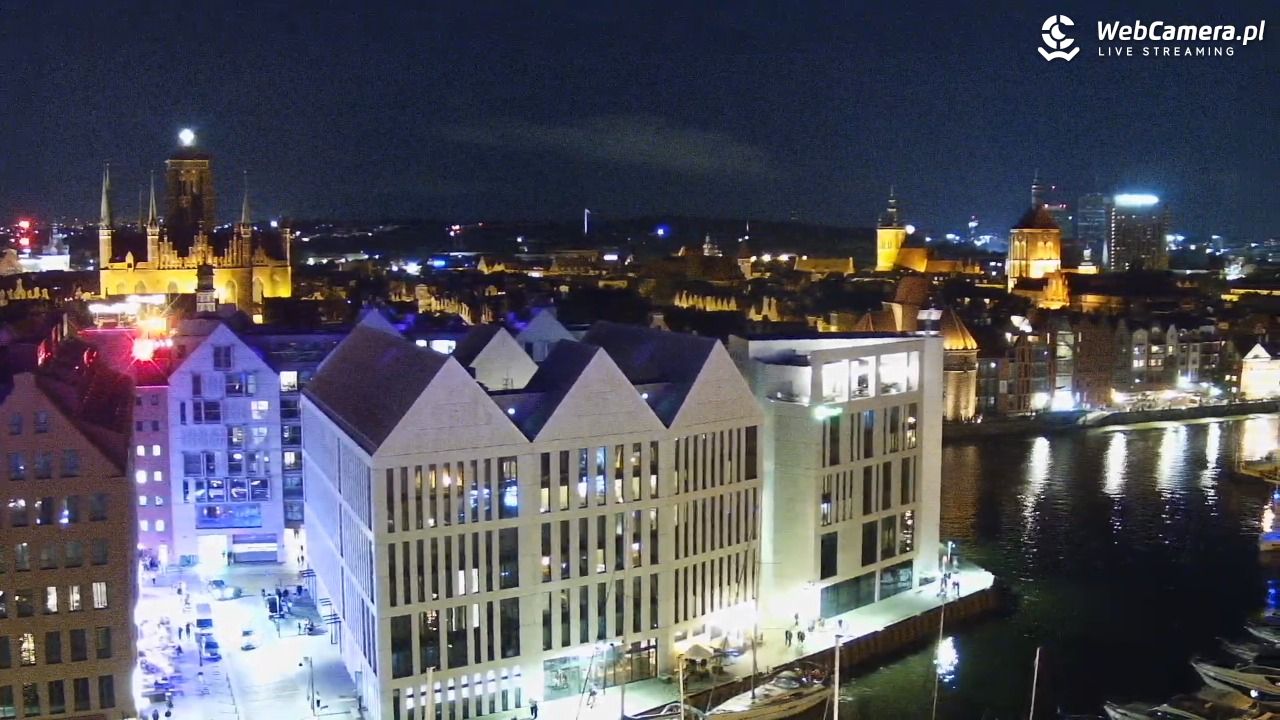 GDAŃSK - widok na Stare Miasto - 22 sierpień 2026, 22:19