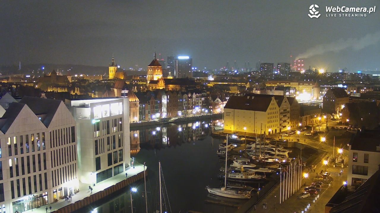GDAŃSK - widok na Stare Miasto - 11 listopad 2025, 19:36