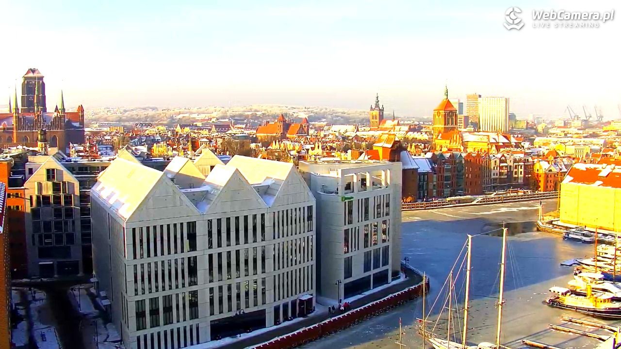 GDAŃSK - widok na Stare Miasto - 18 styczeń 2026, 12:08