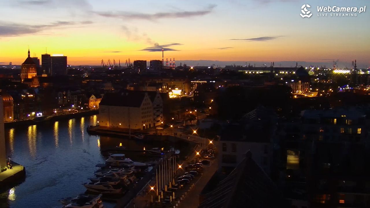 GDAŃSK - widok na Stare Miasto - 14 lipiec 2026, 22:04