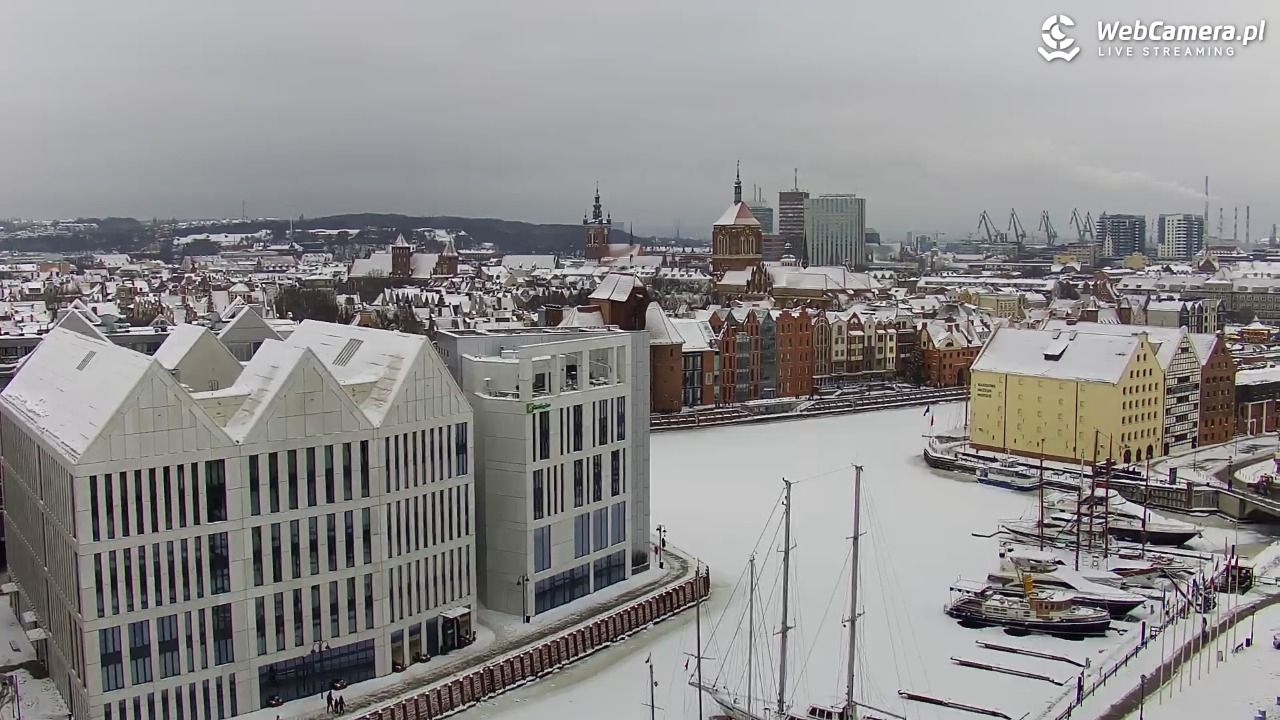 GDAŃSK - widok na Stare Miasto - 08 luty 2026, 10:44