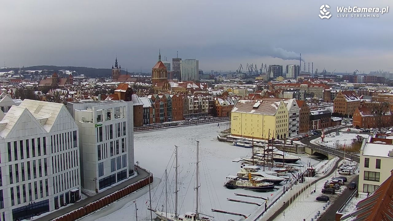 GDAŃSK - widok na Stare Miasto - 30 styczeń 2026, 13:02