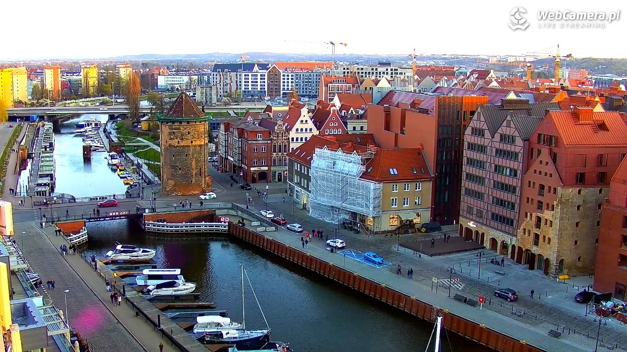 GDAŃSK - widok na Stare Miasto - 19 kwiecień 2026, 19:40