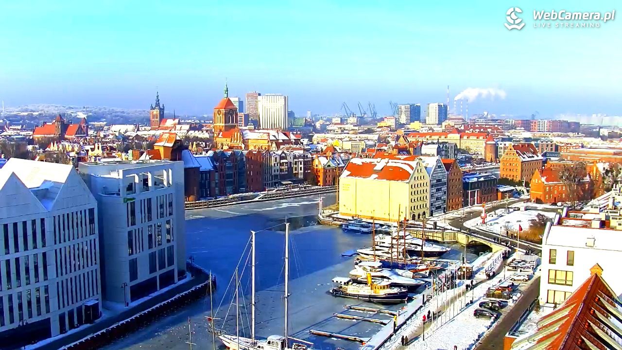 GDAŃSK - widok na Stare Miasto - 18 styczeń 2026, 12:02