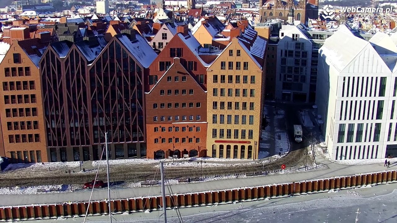 GDAŃSK - widok na Stare Miasto - 03 luty 2026, 09:58